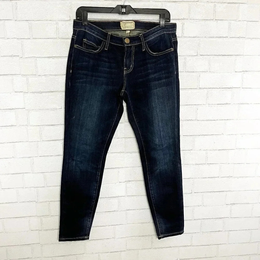 Current/Elliot The Stiletto Cropped 80s Style Skinny Jeans Women's Waist Size 28